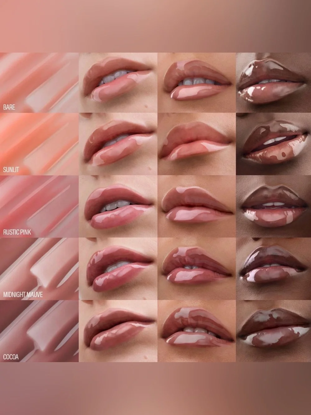 MAKEUP BY MARIO - Hydrating SuperShine™ Lip Gloss in Shade Bare NWOB